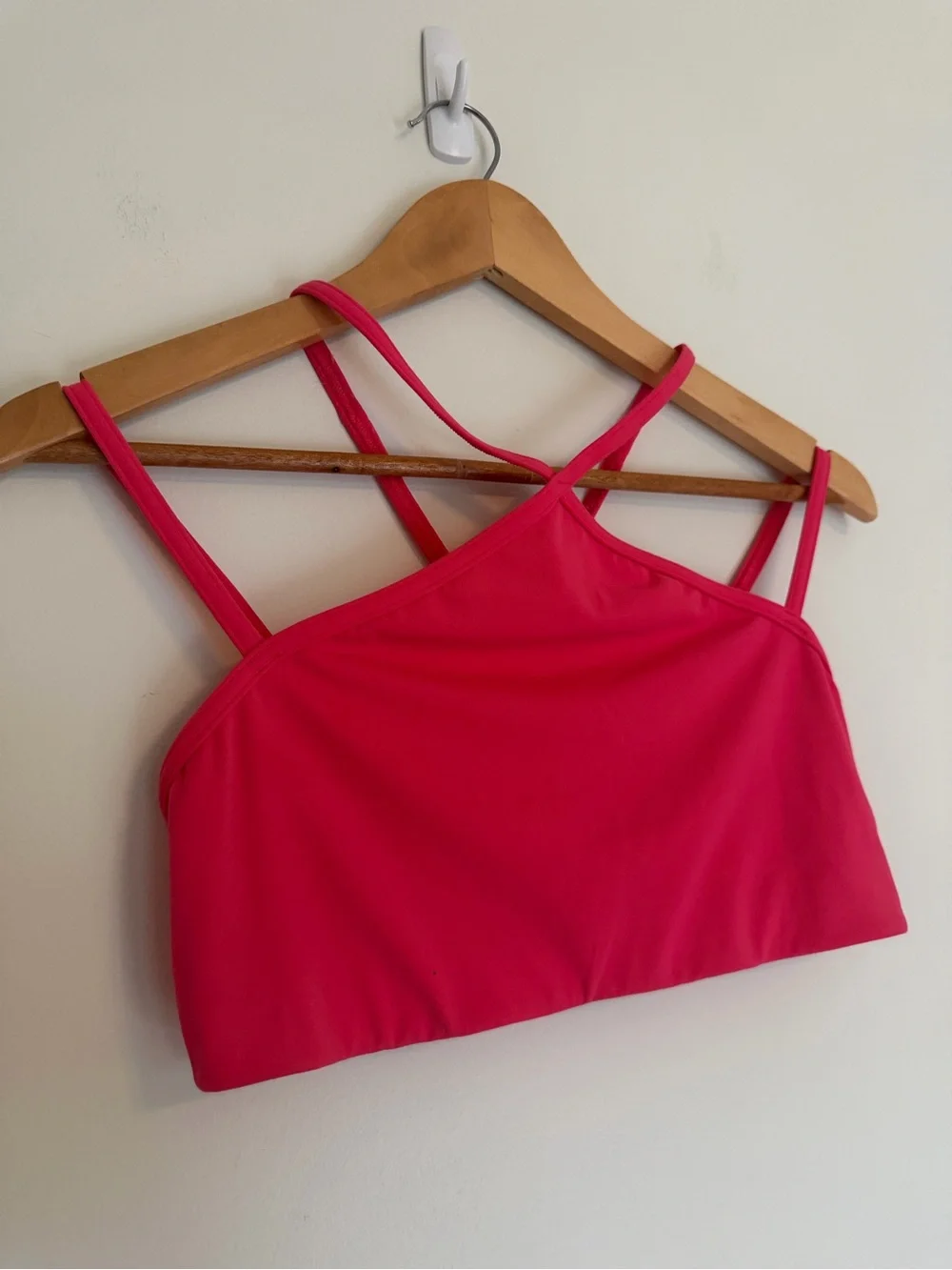 Lululemon Flow Y Strappy Bra Hot Pink Size 8